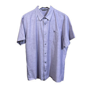 Travis Mathew Casual Button Down Shirt Men’s Short Sleeve Cotton Men’s 2XL